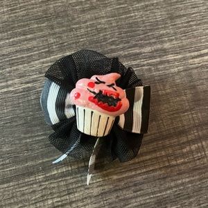 Unique creepy cupcake hair bow